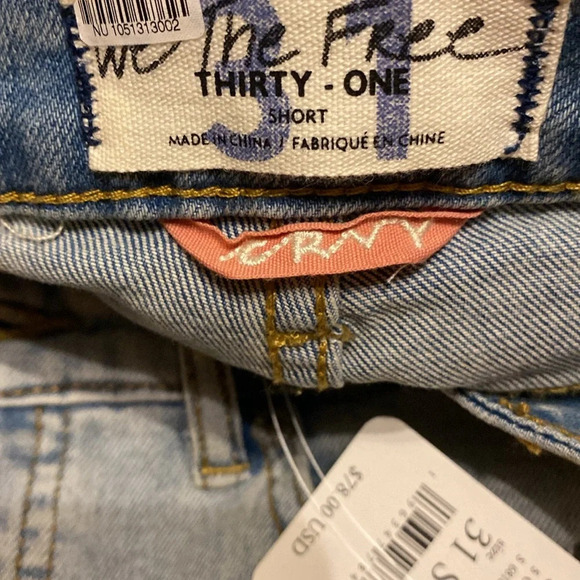 Nwt Free people, high-rise cropped straight jeans, curvy fit size 31 short - Picture 6 of 10